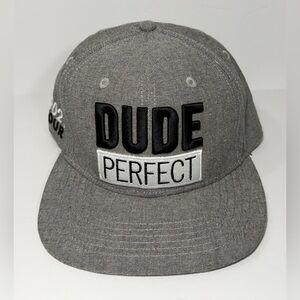 Dude Perfect 2021 Tour Snapback Hat Exclusive Baseball Cap Gray Adjustable OSFM